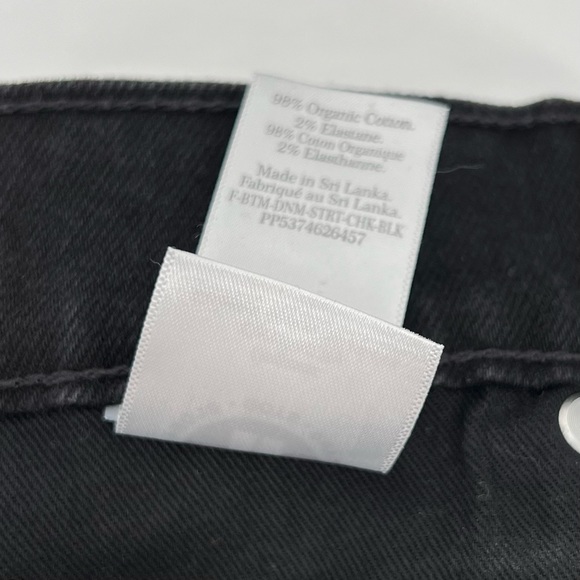 Everlane Women's Original Cheeky Jean Size 25 Black Straight Leg High Rise Crop - Picture 12 of 16